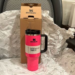 COPY - Newly released Stanley 40 oz tumbler in Neon Electric Pink.